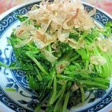 レンジで簡単　豆苗のおひたし　